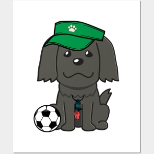 Sheepdog Playing Soccer Posters and Art